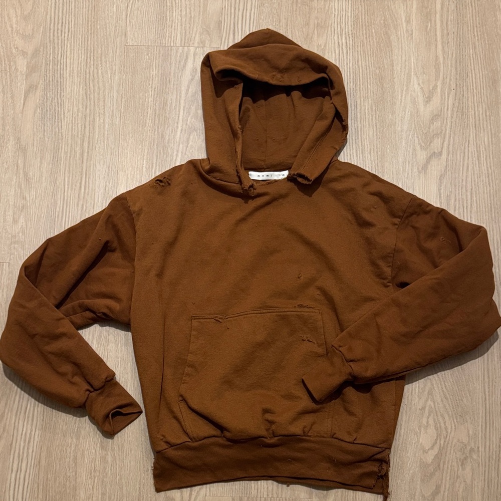 Mnml distressed hoodie